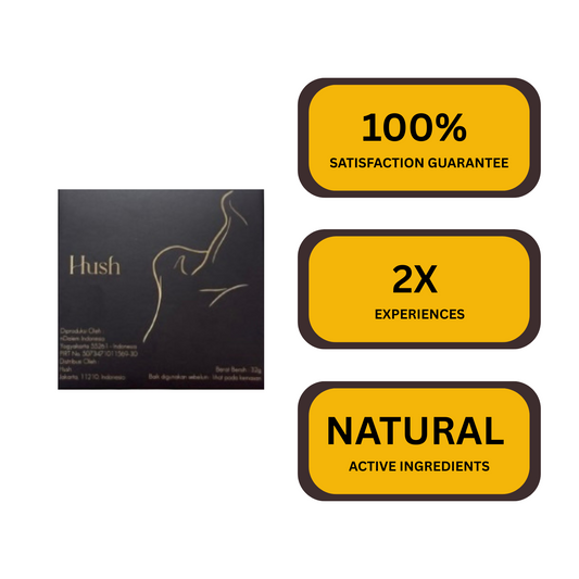 Hush Chocolate Bars - Premium Dark Chocolate Squares for Couples - 60% Cocoa, Vegetarian - Crafted with Epimedium and Maca Root for a Delightful Experience - Ideal for Men & Women